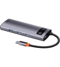 Перехідник USB HUB Baseus Baseus Metal Gleam Series 5-in-1 CAHUB-CX0G (Сірий)
