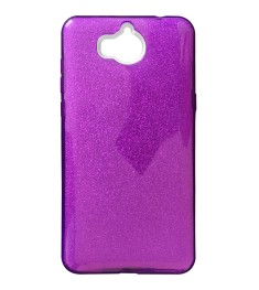 Силіконовий чохол Glitter для Huawei Y5 (2017) (Фіолетовий)