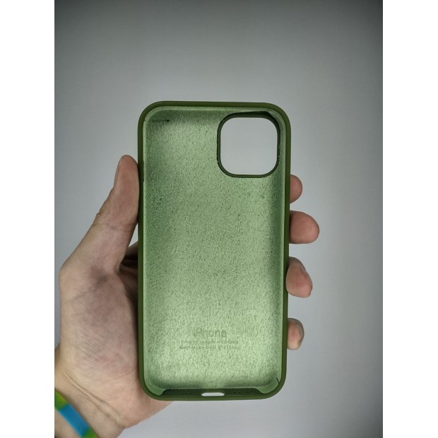 Силіконовий оригінальний круглий чохол Apple iPhone 13  /  14 (47) Лимонад