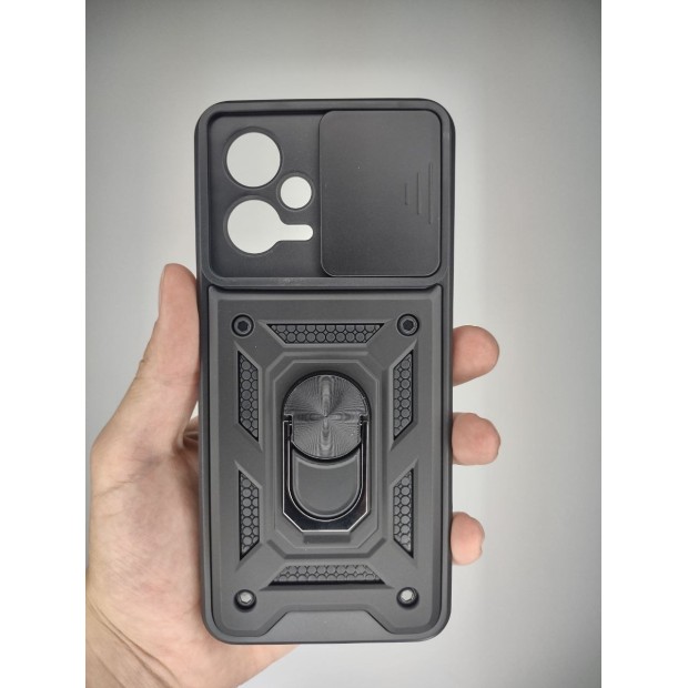 Чохол-бронь Ring Serge Armor Case для Xiaomi Poco X5 Pro 5G  /  Note 12 Pro 5G (ShutCam) (Чорний)