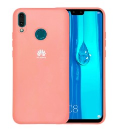 Силіконовий чохол Original 360 Case Logo для Huawei Y9 (2019) (Рожевий)