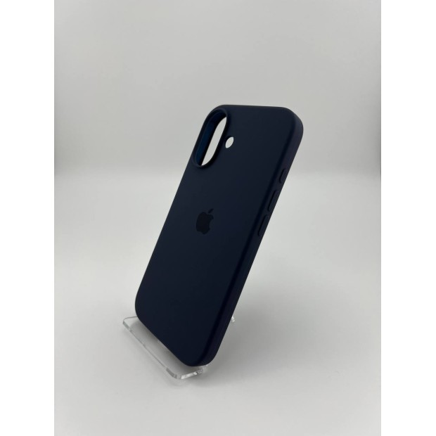 Силіконовий чохол Original Round для Apple iPhone 16 (09) Темно-синій
