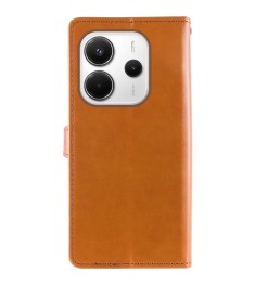 Чехол-книжка Dux Leather Xiaomi Redmi Note 14 4G (Коричневый)