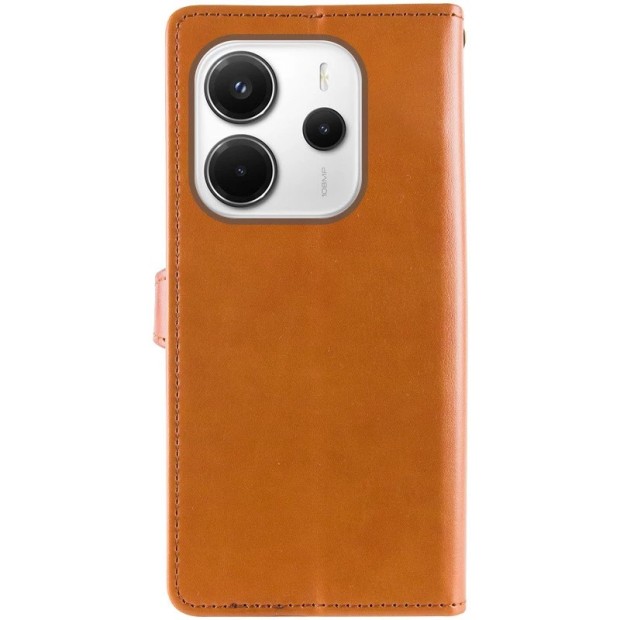 Чехол-книжка Dux Leather Xiaomi Redmi Note 14 4G (Коричневый)