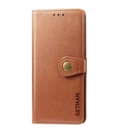 Чохол-книжка Dux Leather для Xiaomi Redmi Note 14 4G (Коричневий)