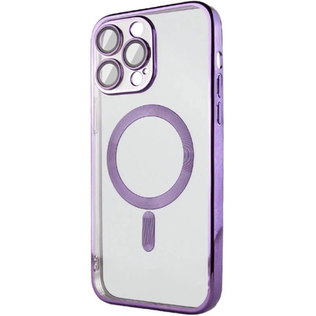 Чехол UMKU Shining with MagSafe Apple iPhone 16 Pro (Amethyst)