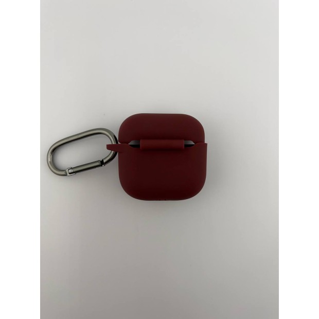 Чохол для навушників Full Silicone Case Apple AirPods 4 (57) Марсала