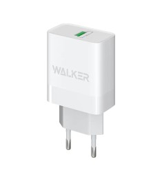 Walker WH-35 3A 18W (1USB) Charger Adapter + MicroUSB Cable (White)