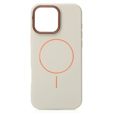 Накладка Beats Leather Textured MagSafe Apple iPhone 16 Pro (Natural Titanium)