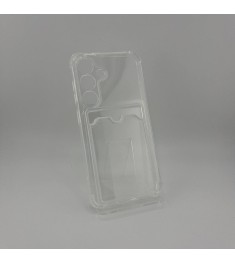 Силикон 6D Card Case Samsung Galaxy S24 / S25 (ShutCam) (Прозрачный)