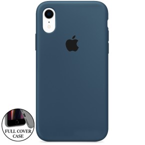 Силикон Original Round Case Apple iPhone XR (09) Midnight Blue (Уценка) (Категория 1)