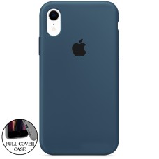 Силіконовий оригінальний чохол для Apple iPhone XR (09) Midnight Blue (Уцінка) (Категорія 1)