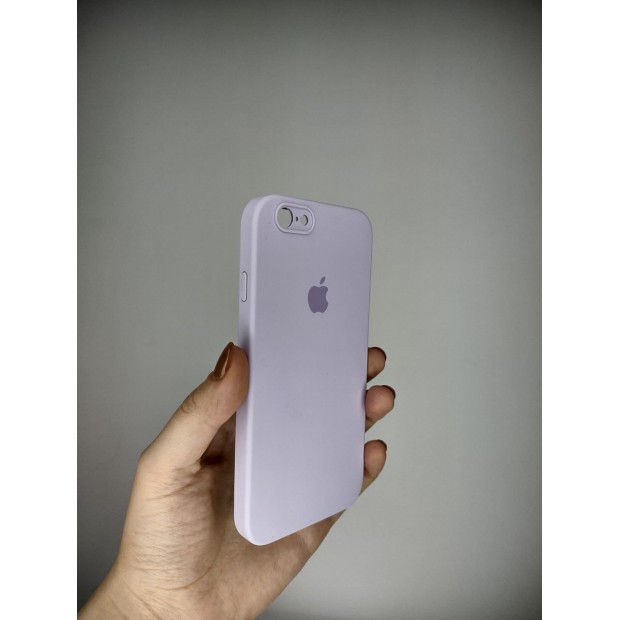 Силіконовий Чохол Original Square RoundCam для Apple iPhone 6  /  6s (43) Гліцин.
