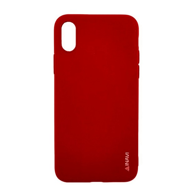 Силіконовий чохол iNavi Color для iPhone X  /  XS (червоний)