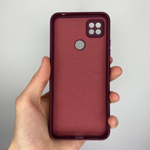 Силіконовий чохол Original 360 для Xiaomi Redmi 9C (ShutCam) (бордовий)