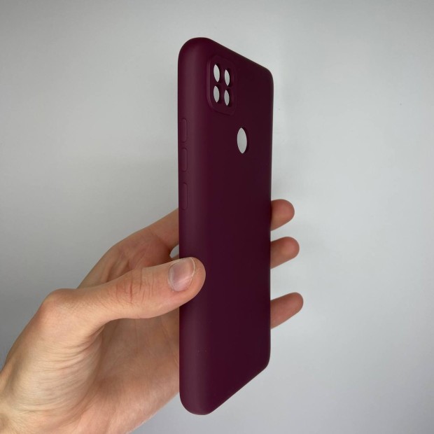 Силіконовий чохол Original 360 для Xiaomi Redmi 9C (ShutCam) (бордовий)