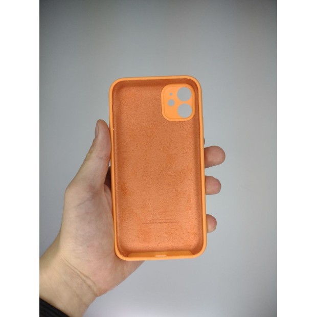 Силіконовий оригінальний чохол RoundCam для Apple iPhone 11 (11) Персиковий
