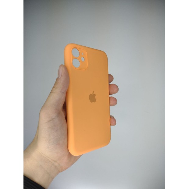 Силіконовий оригінальний чохол RoundCam для Apple iPhone 11 (11) Персиковий