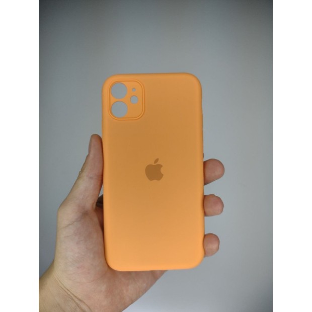 Силіконовий оригінальний чохол RoundCam для Apple iPhone 11 (11) Персиковий