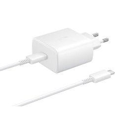 Samsung EP-TA845 45W Type-C Power Adapter + Type-C to Type-C Cable (White)