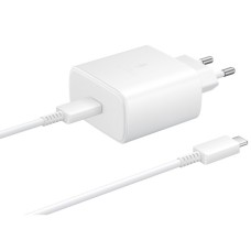 Samsung EP-TA845 45W Type-C Power Adapter + Type-C to Type-C Cable (White)