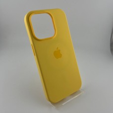Чохол Silicone Case з MagSafe для Apple iPhone 14 Pro (Sunglow)