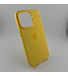 Чохол Silicone Case з MagSafe для Apple iPhone 14 Pro (Sunglow)