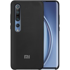 Силикон Original Case Logo Xiaomi Mi10 / Mi10 Pro (Чёрный)