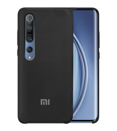Силіконовий чохол Original Case Logo для Xiaomi Mi10  /  Mi10 Pro (чорний)