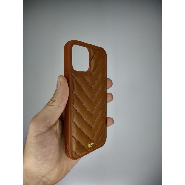 Силіконовий чохол HDD YSL для Apple iPhone 12  /  12 Pro (Коричневий)