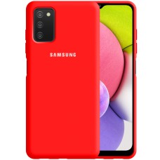 Чохол Original 360 Case Logo для Samsung Galaxy A03S з силікону (Червоний)