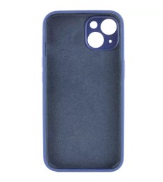 Силіконовий фірмовий чохол RoundCam для Apple iPhone 14 Plus (22) синій кобальто..