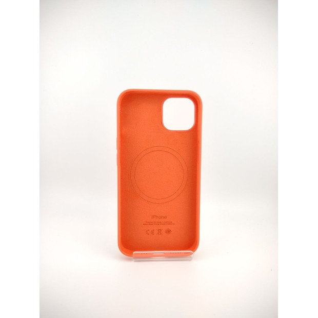 Чохол Silicone Case з MagSafe для Apple iPhone 13 (Nectarine)