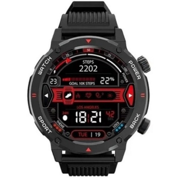 Смарт-годинник iMiLab iMiki D2 з силіконовим ремінцем і Amoled-дисплеєм (версія з дзвінками) чорний.