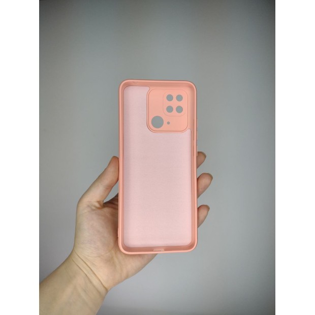 Силіконовий оригінальний 360 чохол для Xiaomi Redmi 10C (захист камери) (рожевий)