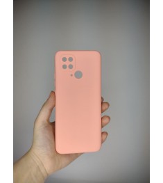 Силіконовий оригінальний 360 чохол для Xiaomi Redmi 10C (захист камери) (рожевий..