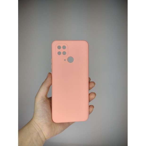 Силіконовий оригінальний 360 чохол для Xiaomi Redmi 10C (захист камери) (рожевий)