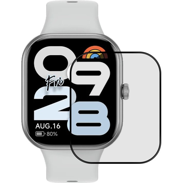 Захисне скло 5D Xiaomi Redmi Watch Move Чорне Захисне скло 5D Xiaomi Redmi Watch Move Чорне