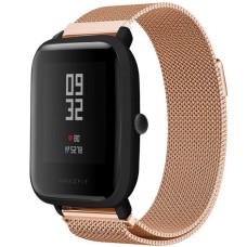 Ремешок Milanese Loop Xiaomi Amazfit Bip 22мм (Розовое Золото)