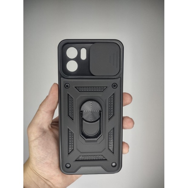 Броньований чохол Ring Serge Armor Case для Xiaomi Redmi A2  /  A1 (ShutCam) (Чорний)