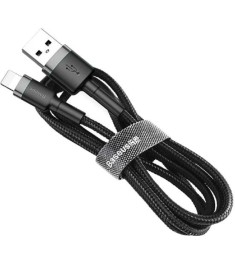 USB-кабель Baseus Cafule 2A (3м) (Lightning) (чорний) CALKLF-RG1