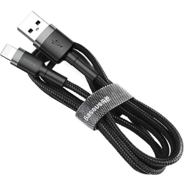 USB-кабель Baseus Cafule 2A (3m) (Lightning) (Чёрный) CALKLF-RG1