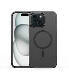Силиконовый чехол Alabay Cloud Matte Apple iPhone 15 (Black)