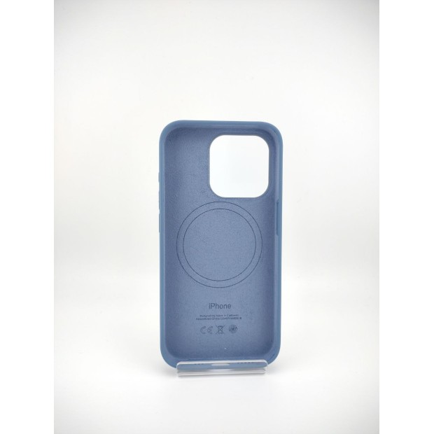 Чохол Silicone Case with MagSafe для Apple iPhone 15 Pro (Winter Blue)