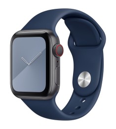 Apple Watch Silicone Band 42  /  44  /  45  /  49mm (09) Midnight Blue