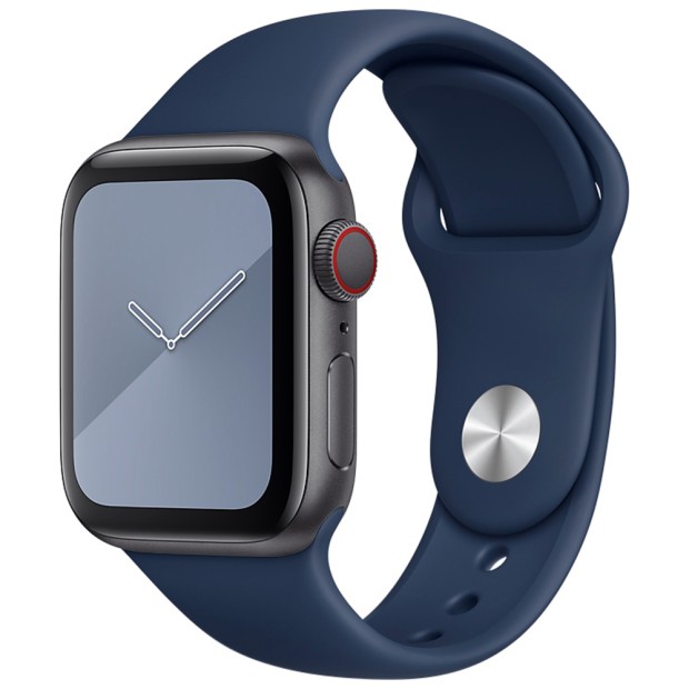 Ремешок Apple Watch Silicone 42 / 44 / 45 / 49mm (09) Midnight Blue