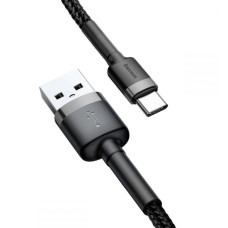 USB-кабель Baseus Cafule Special Edition 3А (1m) (Type-C) (Чёрный/Серый) CATKLF-BG1