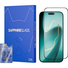 Защитное стекло iLera Sapphire Ultra+ Glass Apple iPhone 17 Pro (Black) ILSPDLPL17Pr