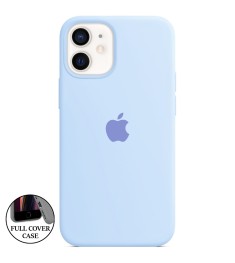 Силіконовий оригінальний чохол круглої форми для Apple iPhone 12 Mini (15) Лілов..