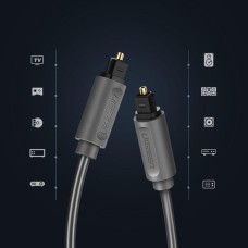 Кабель Toslink UGREEN AV122 (Toslink - Toslink) (2м) (Чорний) (70892)